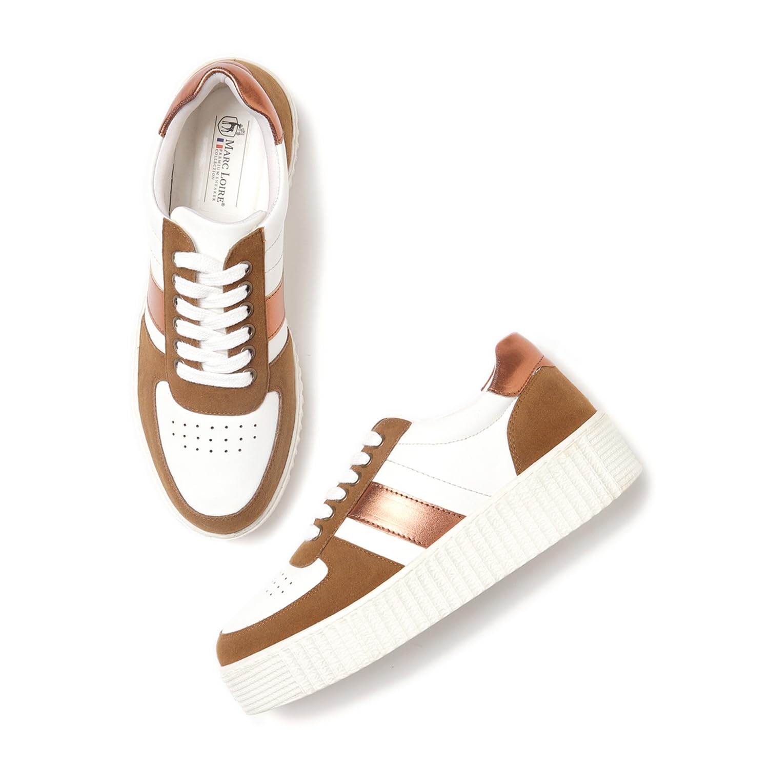 marc loire Women Lace Up Casual Sneaker Shoes; for Walking & Daily Use-picture-47