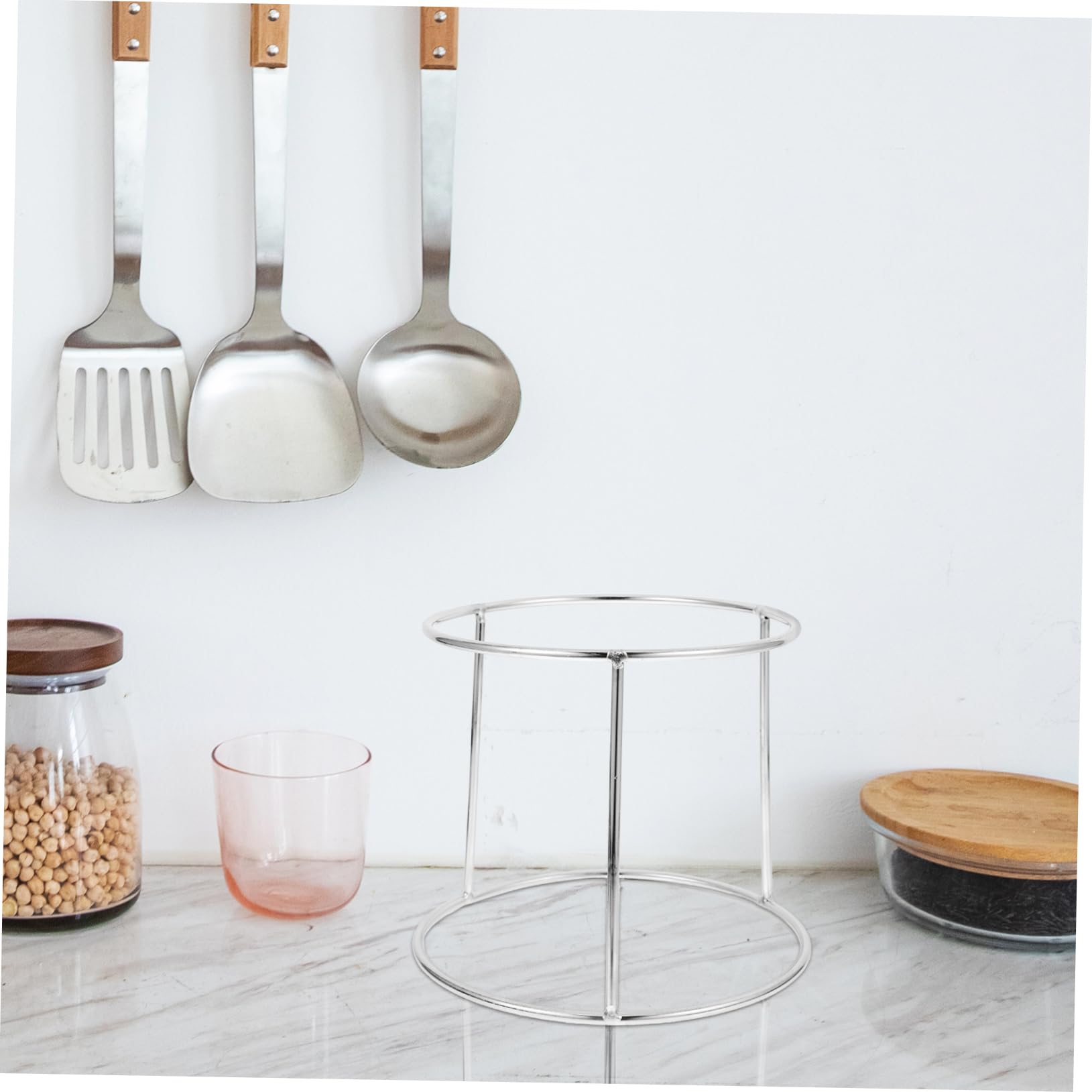 BELLIFFY 2pcs Grill Tray Holder Food Plate Rack Restaurant Accessory Seafood Tray Stand