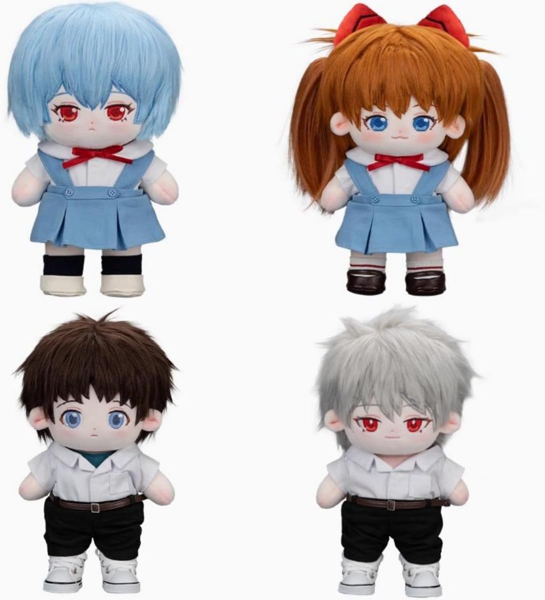 PUALL(プホール)新世紀エヴァンゲリオン ぬいぐるみ 碇シンジ 綾波レイ