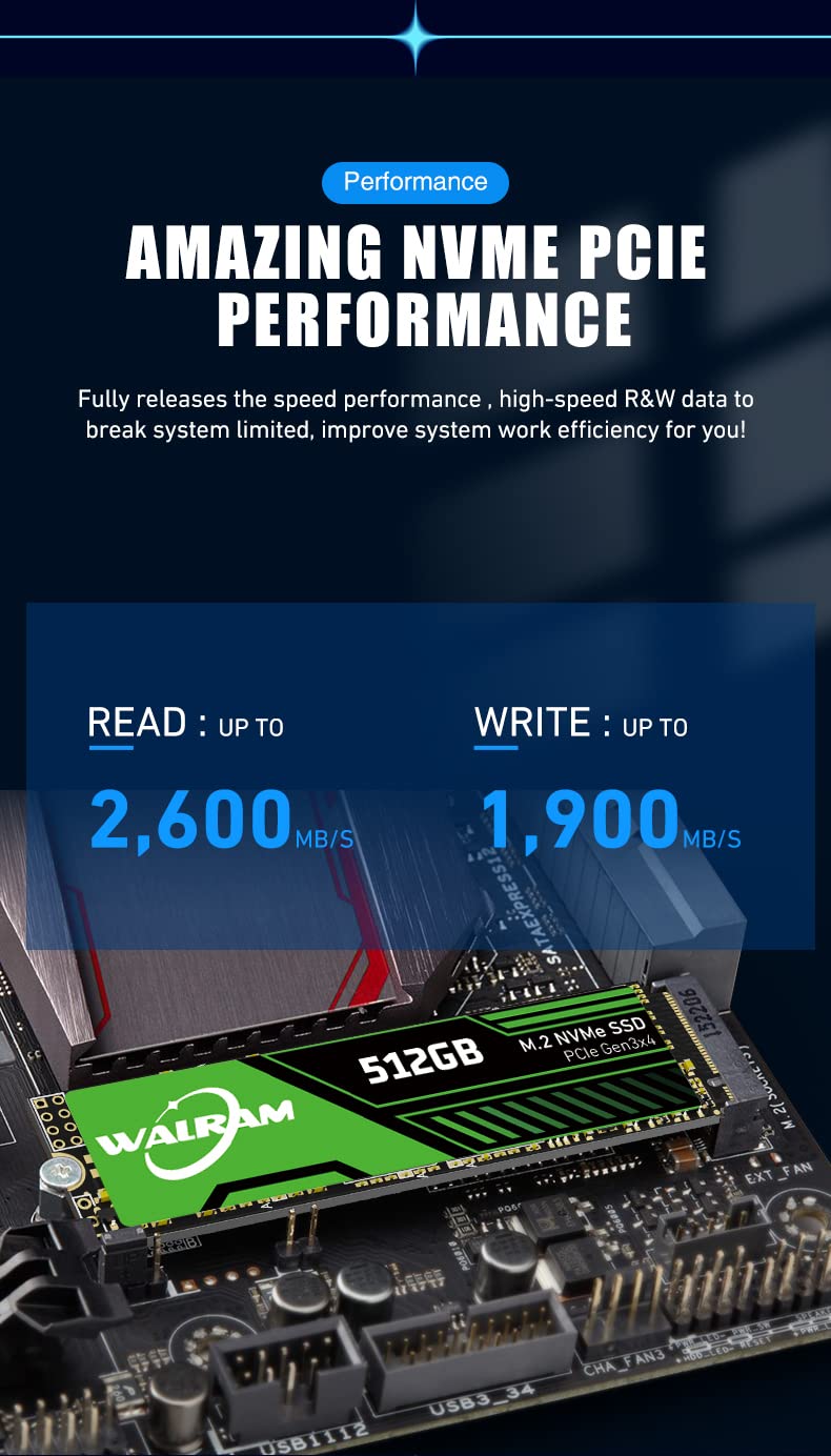 TLET SSD PCIe Gen.4×4 M.2 2280 NVMe SSD M2 Nvme 2280 Pci-e Gen 3x4 Ultra Rápido Disco Rígido Interno