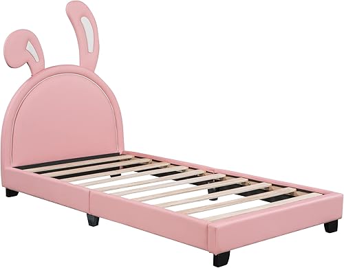 Miniatura 117 de Moderna base de cama de madera maciza de tamaño matrimonial para niños con cabecera en forma de corona, marco de cama tapizado de princesa con luces
