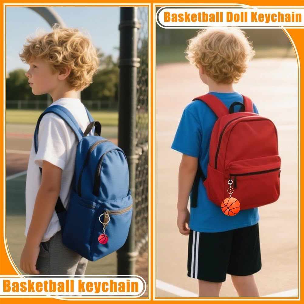Peluche Basketball Poupée Porte-Clés Jouet Doux Cadeau Enfants