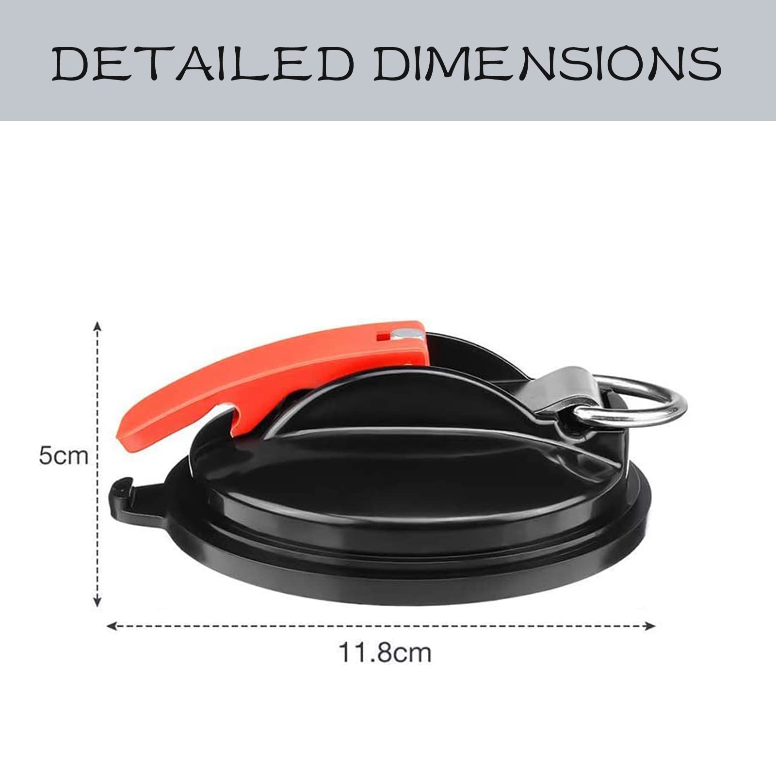 Set di 4 ventose da campeggio con 8 ganci a S, multifunzionali, ganci a ventosa forti per campeggio, camper, tende, casa, officina, teloni, auto