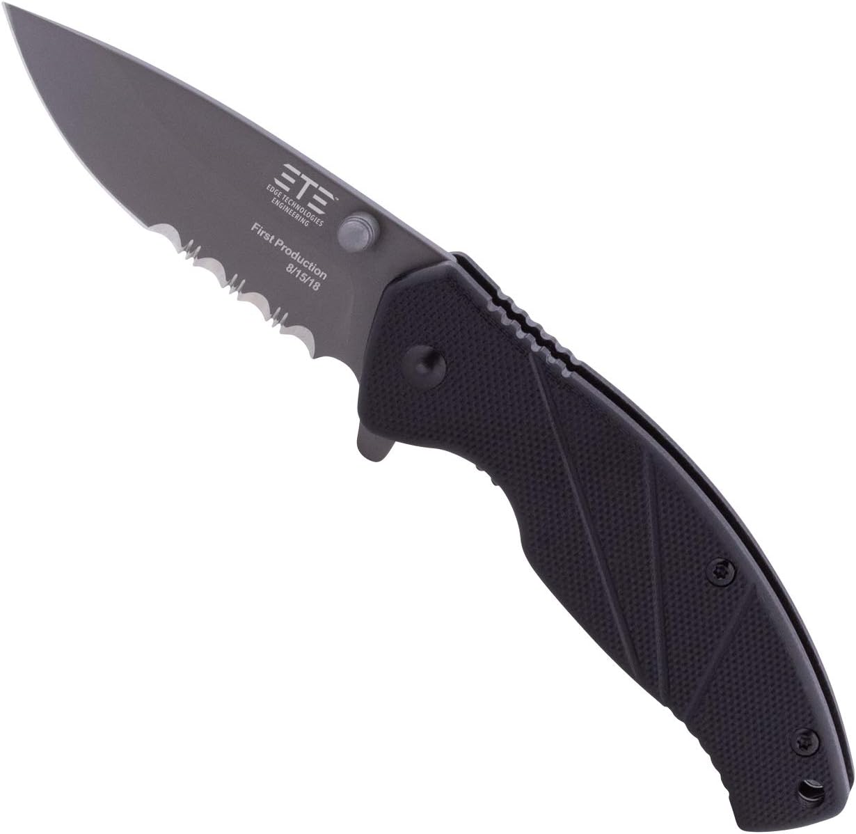 ETE EDC Workhorse 2.5" Combo Assisted Opener, G-10 Handle