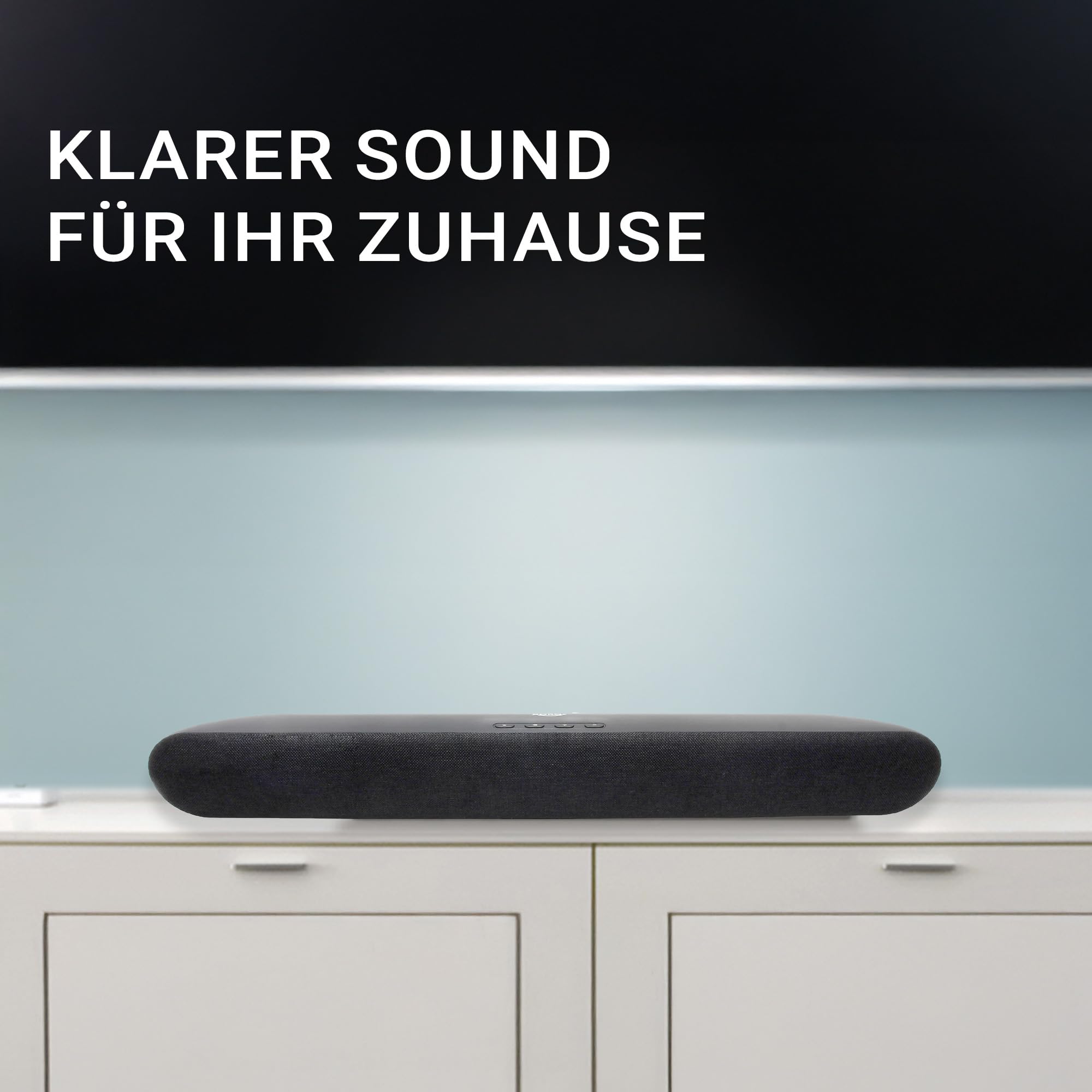 Xoro Haut-Parleur TV stéréo HSB 70 avec Bluetooth, Puissance de Sortie 60 W, AV in, HDMI Arc, Lecteur multimédia USB 2.0, Support Mural, télécommande Infrarouge