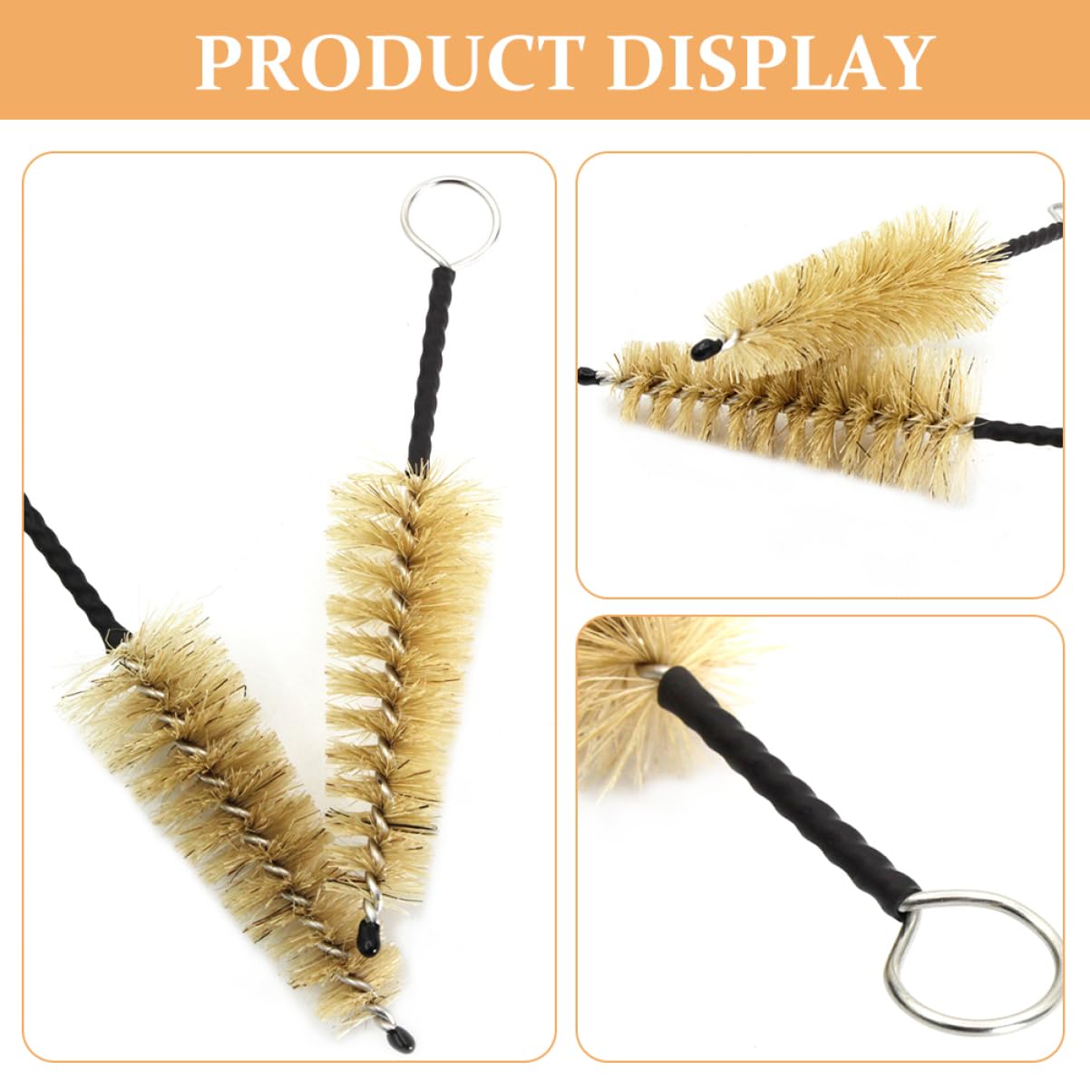 Abaodam 2Pcs Flute Mouthpiece Cleaning Brush Compact and Lightweight Saxophone Cleaner Tools for Airflow Maintenance and Convenient Storage