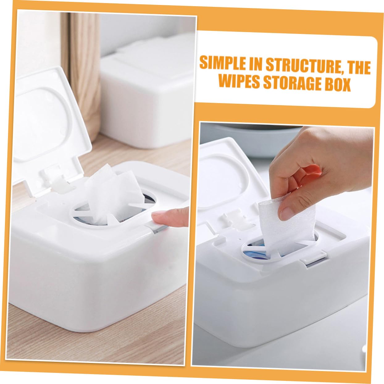 Alipis 8pièces Distributeur De Lingettes Humides Boîte De Rangement pour Maison Support Pratique pour Lingettes Et Accessoires pour Salon Chambre Salle De Bain