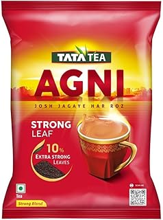 Tata Tea Agni 1kg, Strong Chai With 10% Extra Strong Leaves, Black Tea