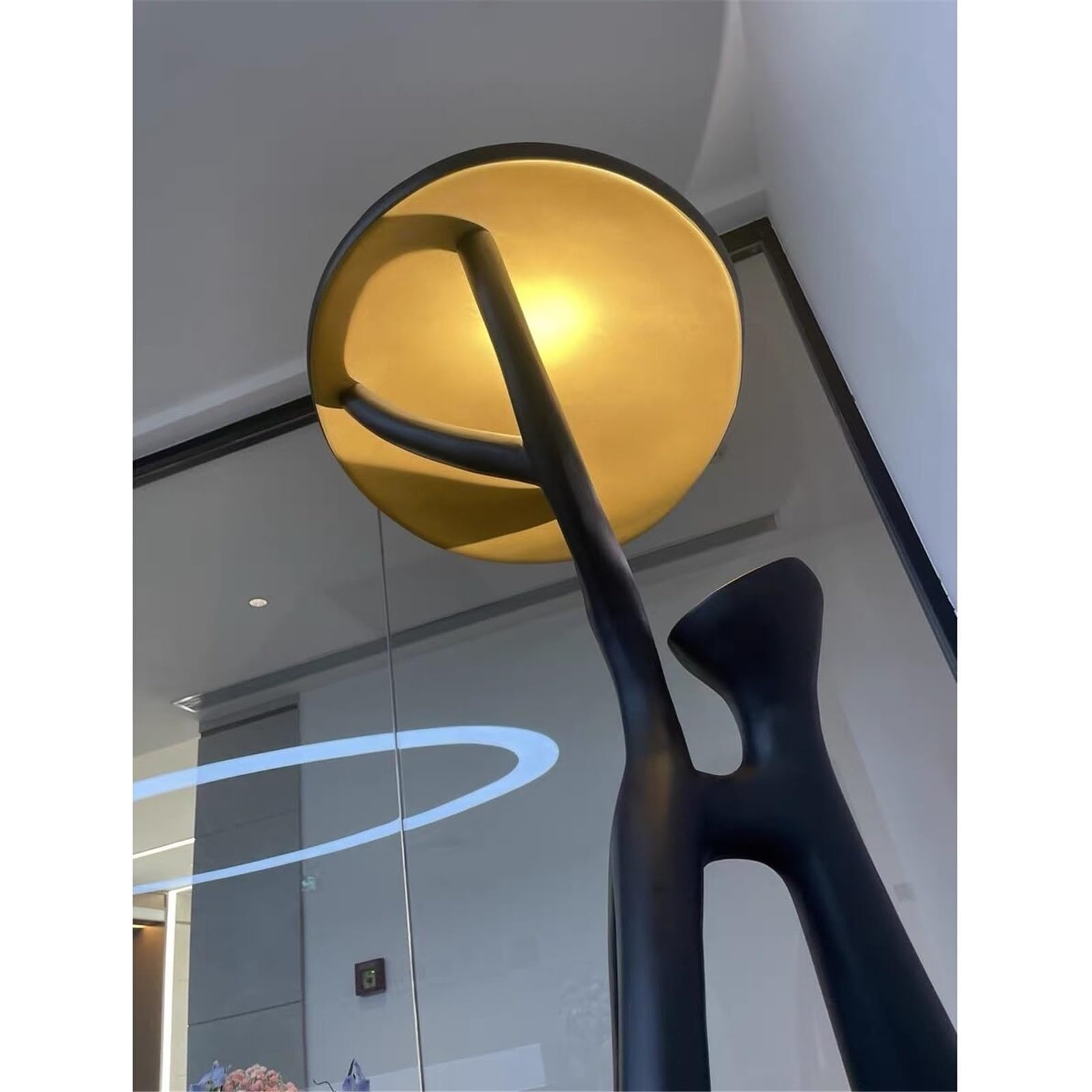 Soggiorno Lampada da terra decorativa resina forma albero artistico