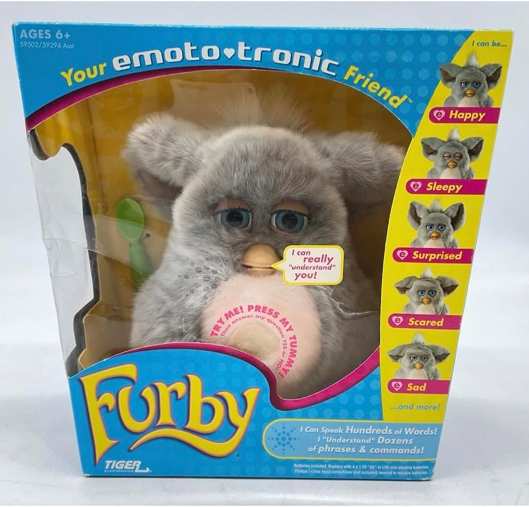 ファービー2 グレー ピンク 青目 英語版 2005 ファービー ピンク