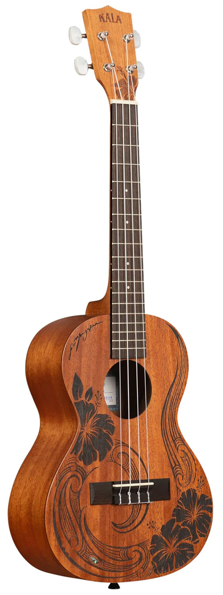 Kala Unity - Ukelele tenor de caoba, paquete con bolsa de concierto, afinador, correa, cuerdas y paño de pulido Austin Bazaar