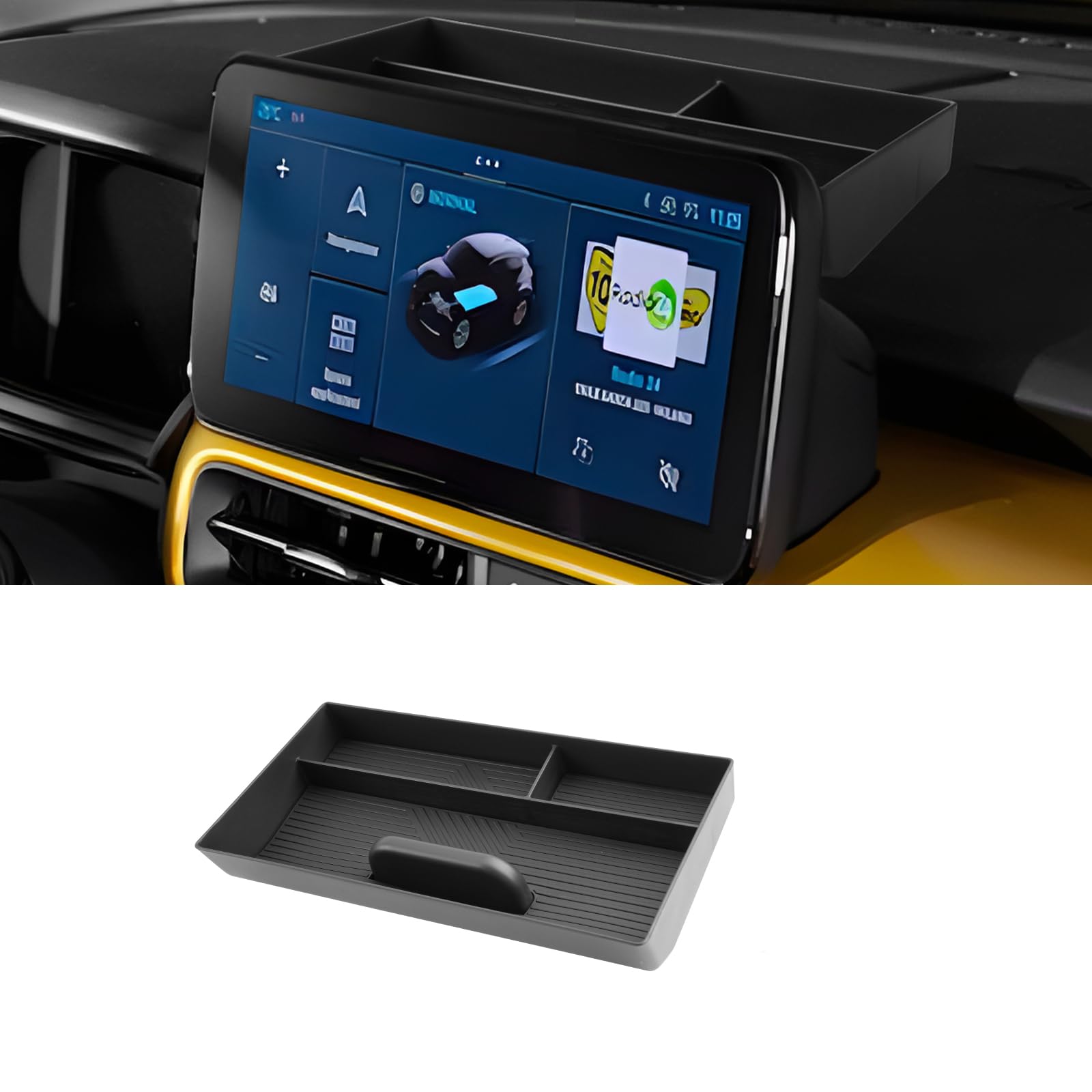 LUWU Kompatibel mit Jeep Avenger 2023-2025 2026 Instrumententafel Aufbewahrung 10,25