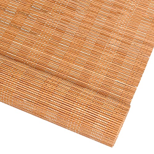 ADASP Persianas de bambú, persianas enrollables, cortinas romanas, filtro de luz, protección UV, cortinas opacas de bambú para ventanas, cocina, puertas, porche, personalizable (tamaño: 100 x 220 cm) Cover