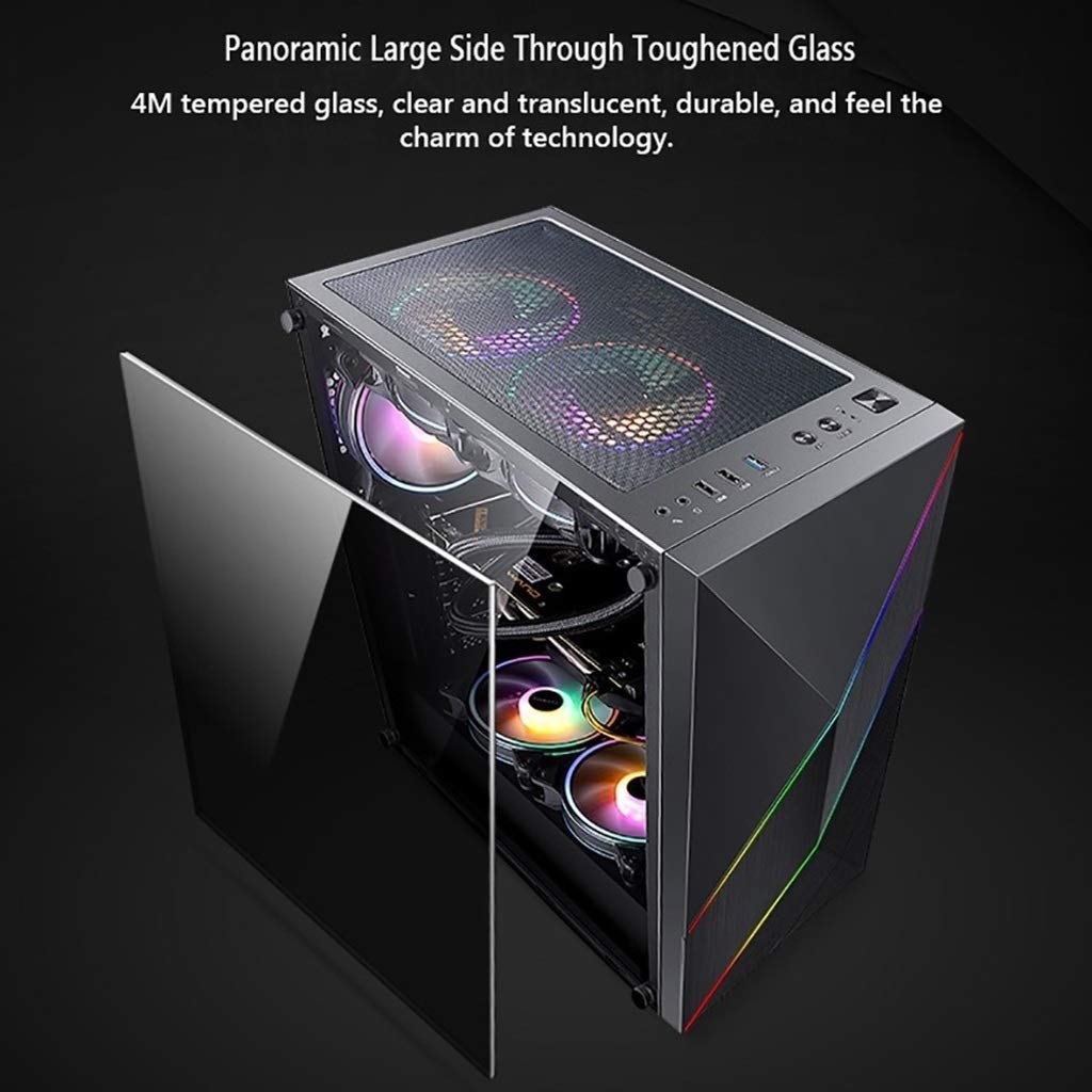 Amazon.co.jp: PCケース ピンクのATXケース、ミッドタワーPCゲーミング