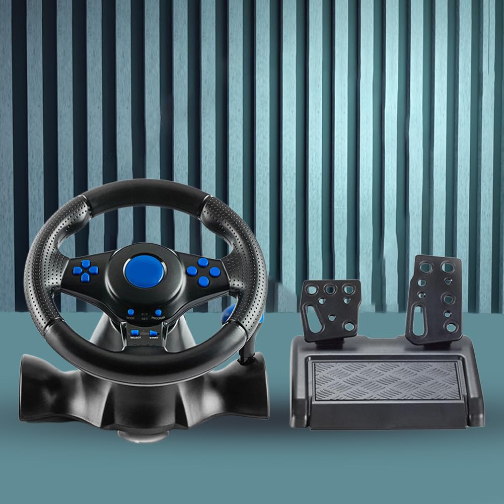 Volante de carreras con control de doble embrague con controlador de vibración manual para Switch One/360/PS4/PS2/PS3/PC