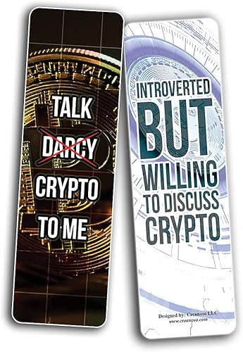 Miniatura 10 de Creanoso Divertidos marcadores de criptomonedas Bitcoin (5 juegos x 6 tarjetas)  Paquete de ahorro de valor, regalos de fiesta e incentivos para
