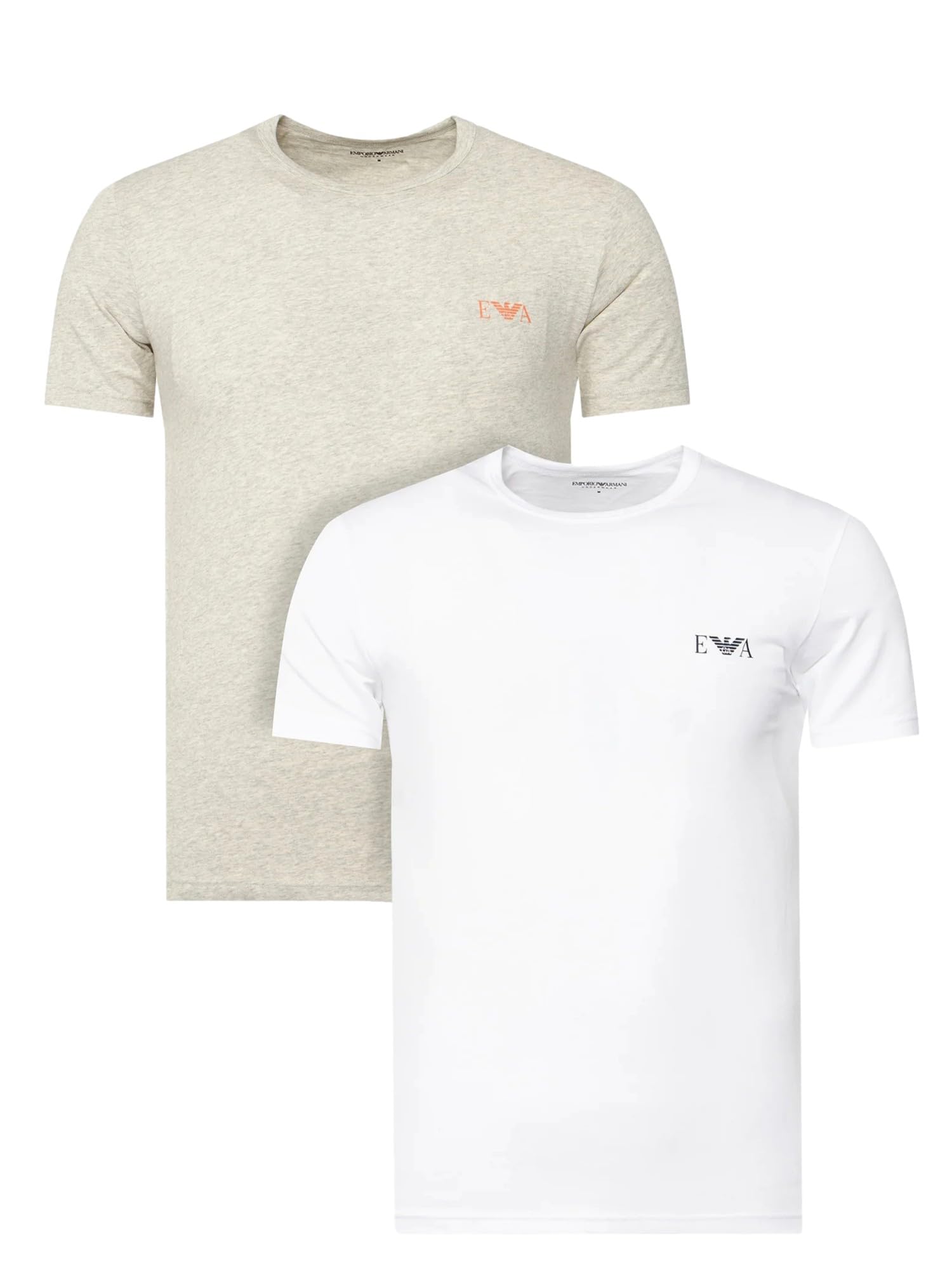 Men's Bold Monogram 2-Pack Crew Neck T-Shirt White M
