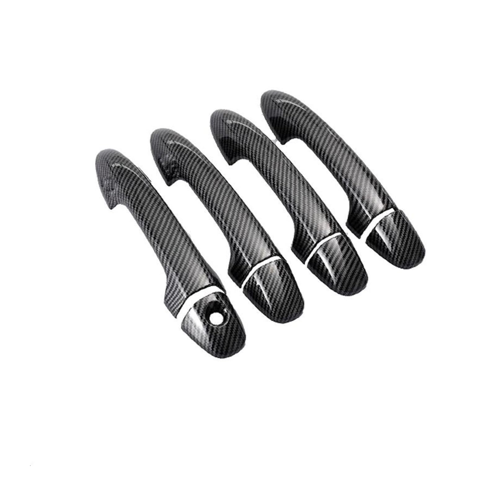 FIXCOR for Toyota for RAV4 2013~2018 RAV 4 XA40 Car Door Handles Cover Exterior Scratch Protective Decor Car Accessories(Handle 1 Keyhole 2)