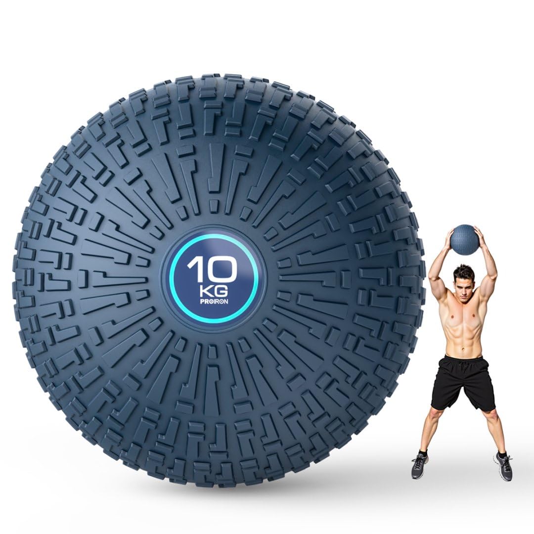 PROIRON Medizinball, Kein Rückprall Slam Ball, 2kg, 3Kg, 5Kg, 8Kg, 10Kg, Medicine Ball mit Griffiger PVC Oberfläche, Für Cross Training, Krafttraining Fitness