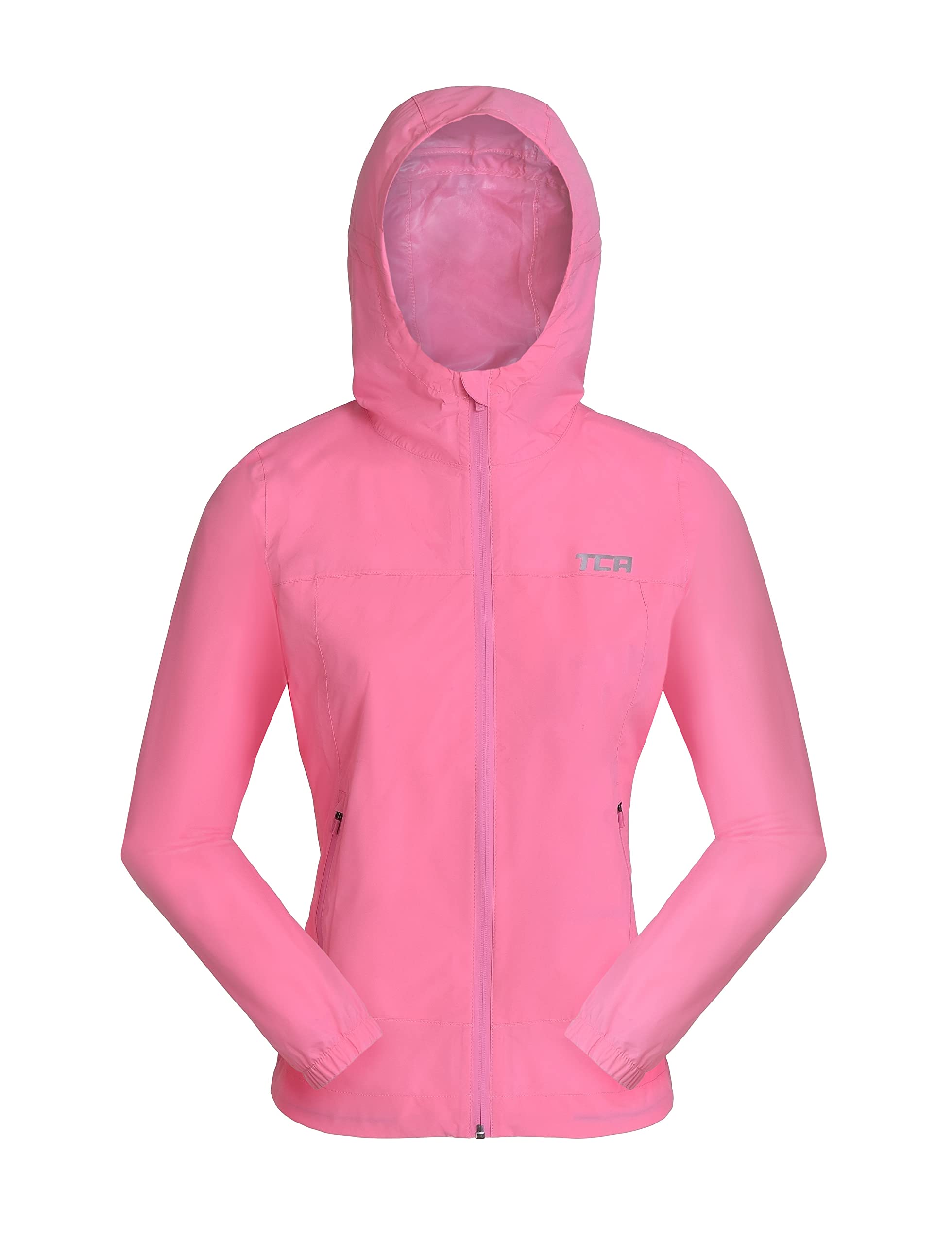 TCA AirLite 2.0 Veste de Course Imperméable pour Fille avec Poches Zippées