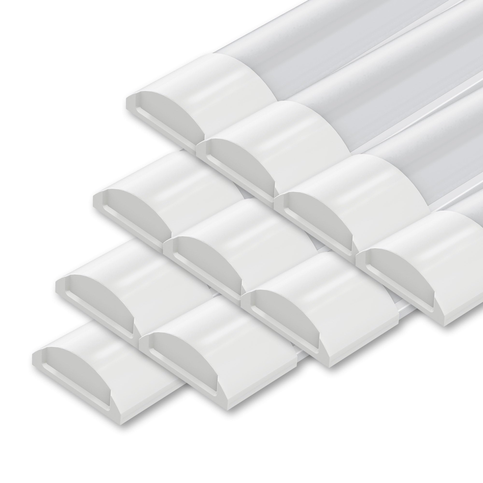 Ledvion - 10 pezzi, Plafoniera led soffitto, 150cm, IP20, 40W, 120 lm/W, Bianco neutro, 4000K, Accoppiabile, Plafoniera Garage, Neon led, lampada da laboratorio, lampada da cantina