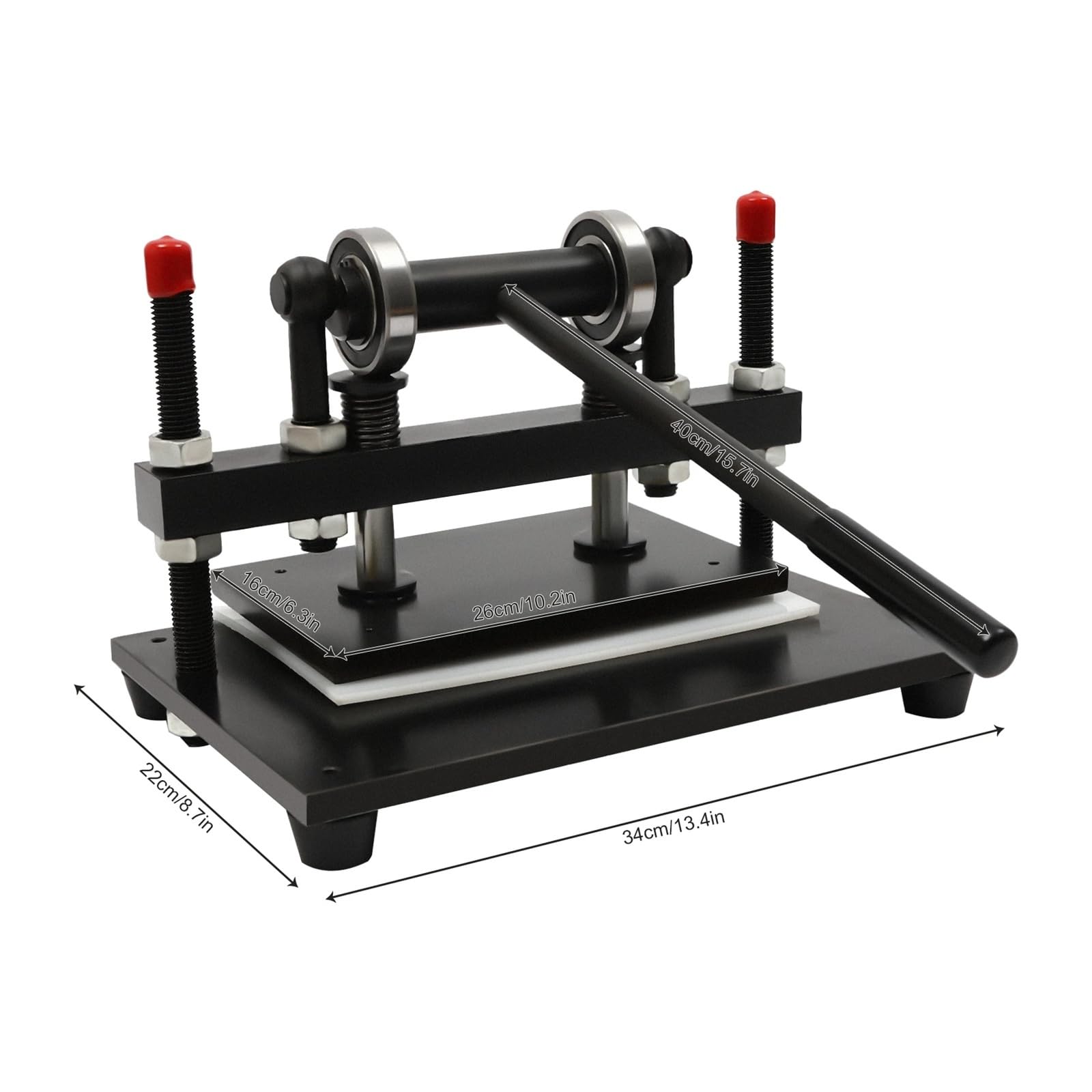 Machine de découpe du Cuir, Plaque de gaufrage Manuelle 2t, Outil de découpe et de gaufrage DIY de 0,6 Pouce pour de Multiples Applications.