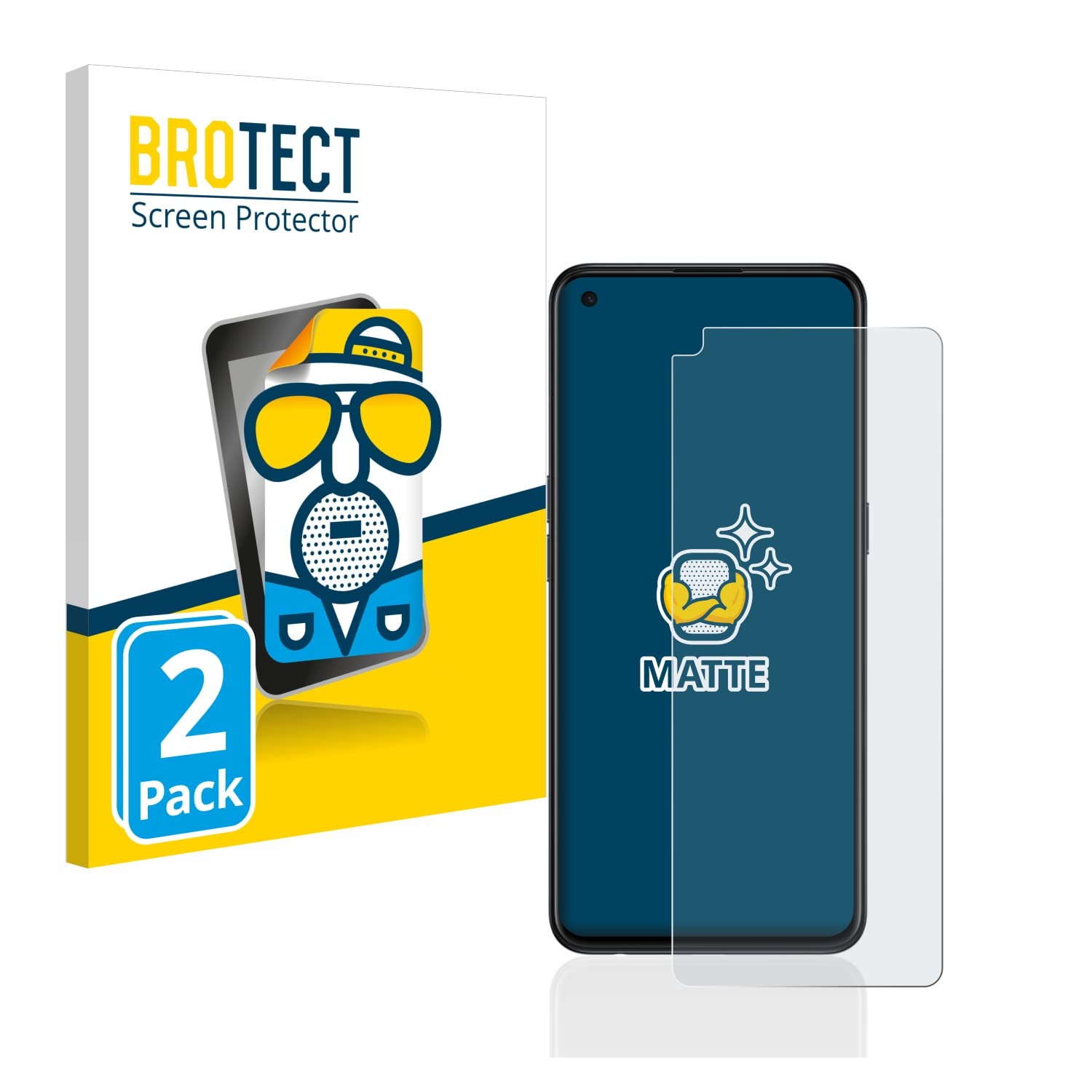brotect Pellicola Vetro Opaca per Samsung Galaxy A3 2017 (3 Pezzi) Protezione Schermo [Anti-Riflesso, Durezza 9H