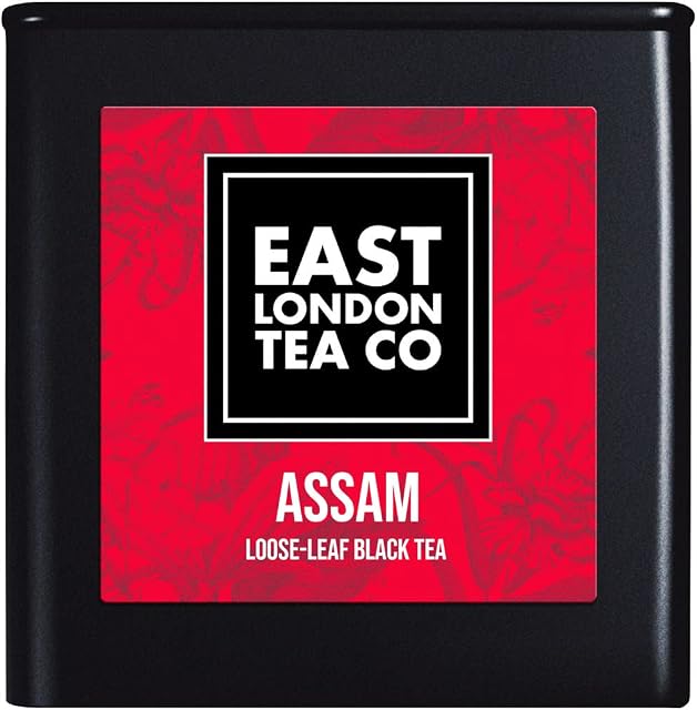 East London Tea Co. - ASSAM Loose-Leaf Black Tea | High in Antioxidants | 100% natural ingredients (90g Tin)