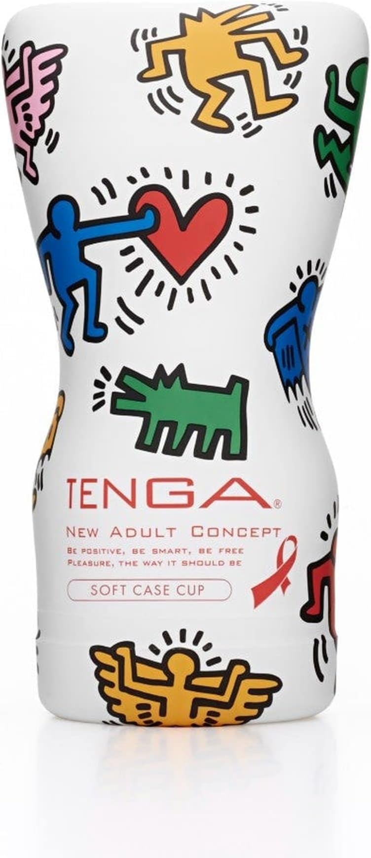 Keith Haring Soft Case Cup, White, (KHC-202)
