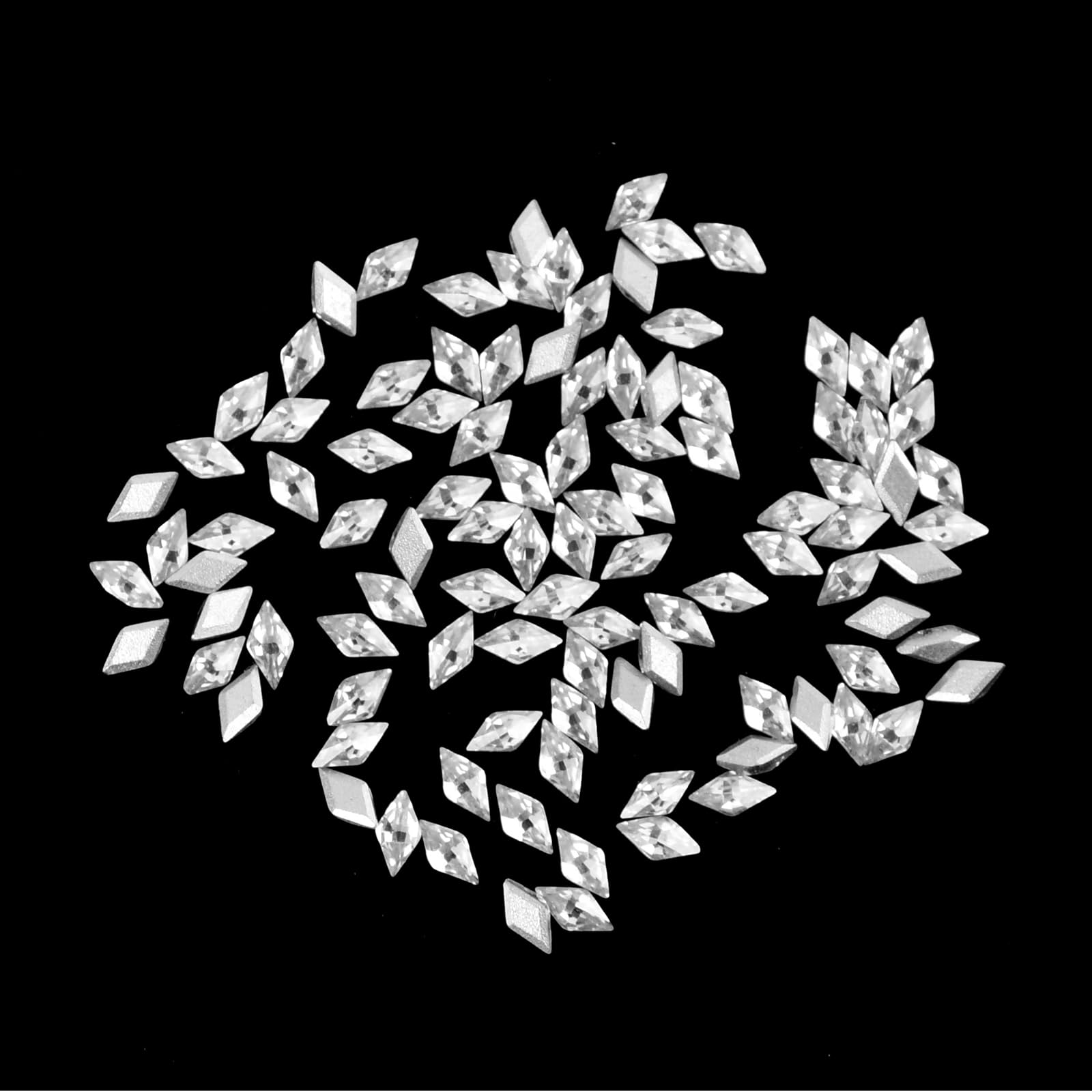 100pcs Strass 3D Ongles Nail Art - Cristal à Dos Plat 3mm, Rhinestones de Zircon Brillants pour Décoration - Strass Ongles, Nail Art 3D, Idéal DIY, Mariage & Accessoires