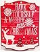 "Have Yourself A Merry Little Christmas" My Deer; Red "Wooden" Door/Wall Sign