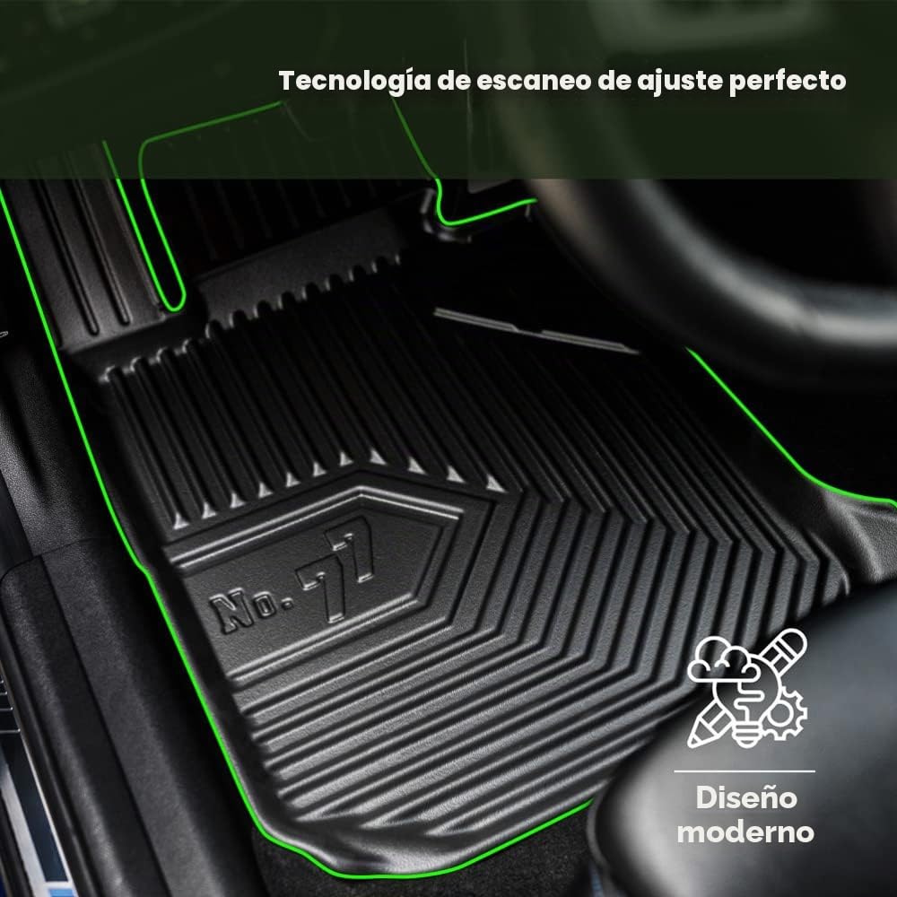 FROGUM No.77 Alfombrillas para Coche Alfombras para Ford Transit V 2000-2013 | Borde Alto | para Todo el año | Tamaño