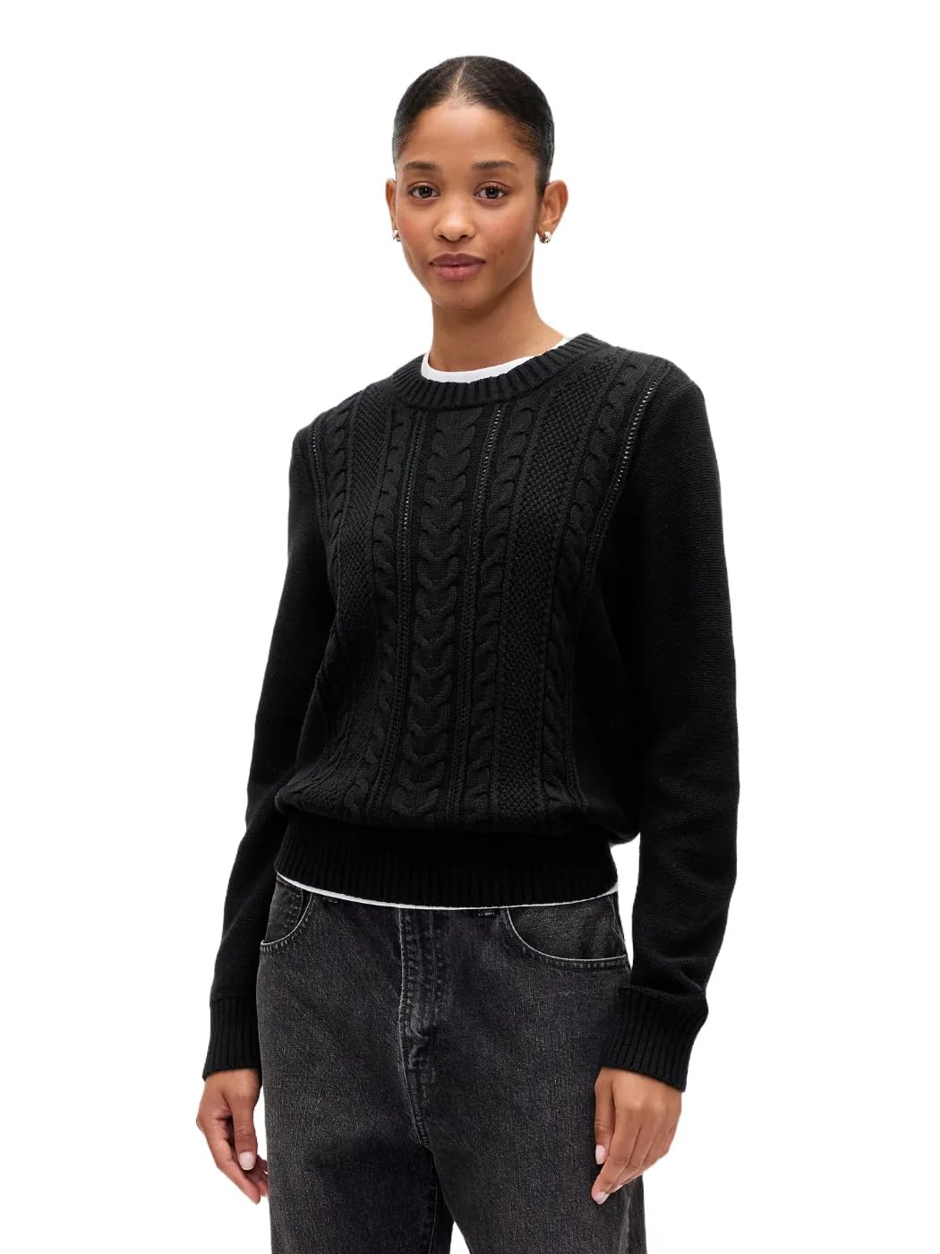 Gap Womens Cable Crewneck Sweater