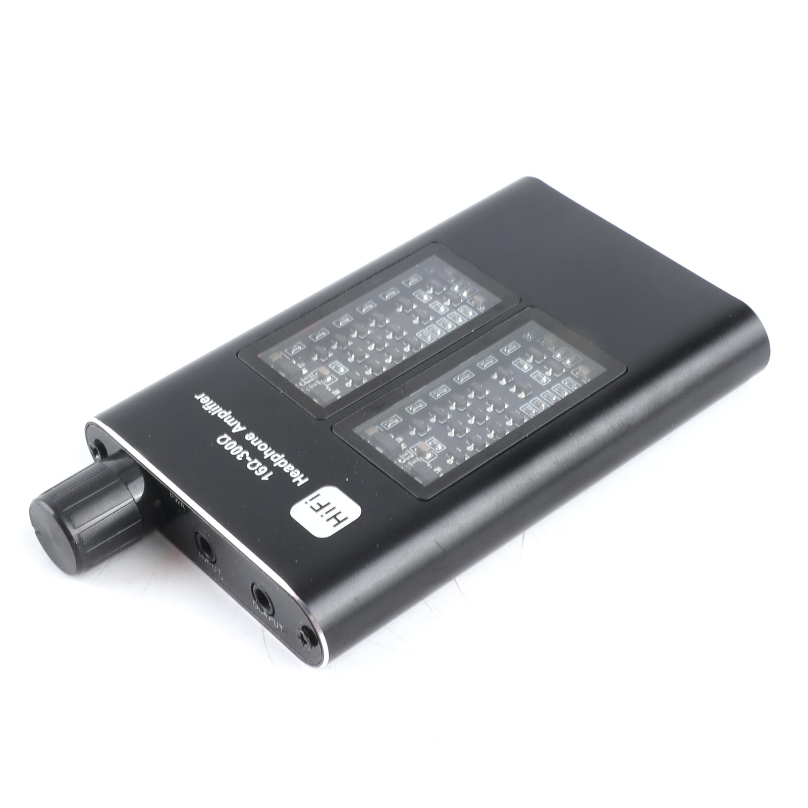 Amplificatore per cuffie HiFi, AUX da 3,5 mm e USB tipo C, interruttore di guadagno a due stadi e potenziamento dei bassi, compatibile con telefoni cellulari, computer, MP3, MP4
