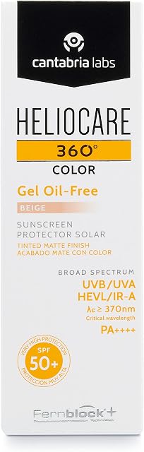 Heliocare 360 farba żelowa bezolejowa Spf50 beż 50 ml