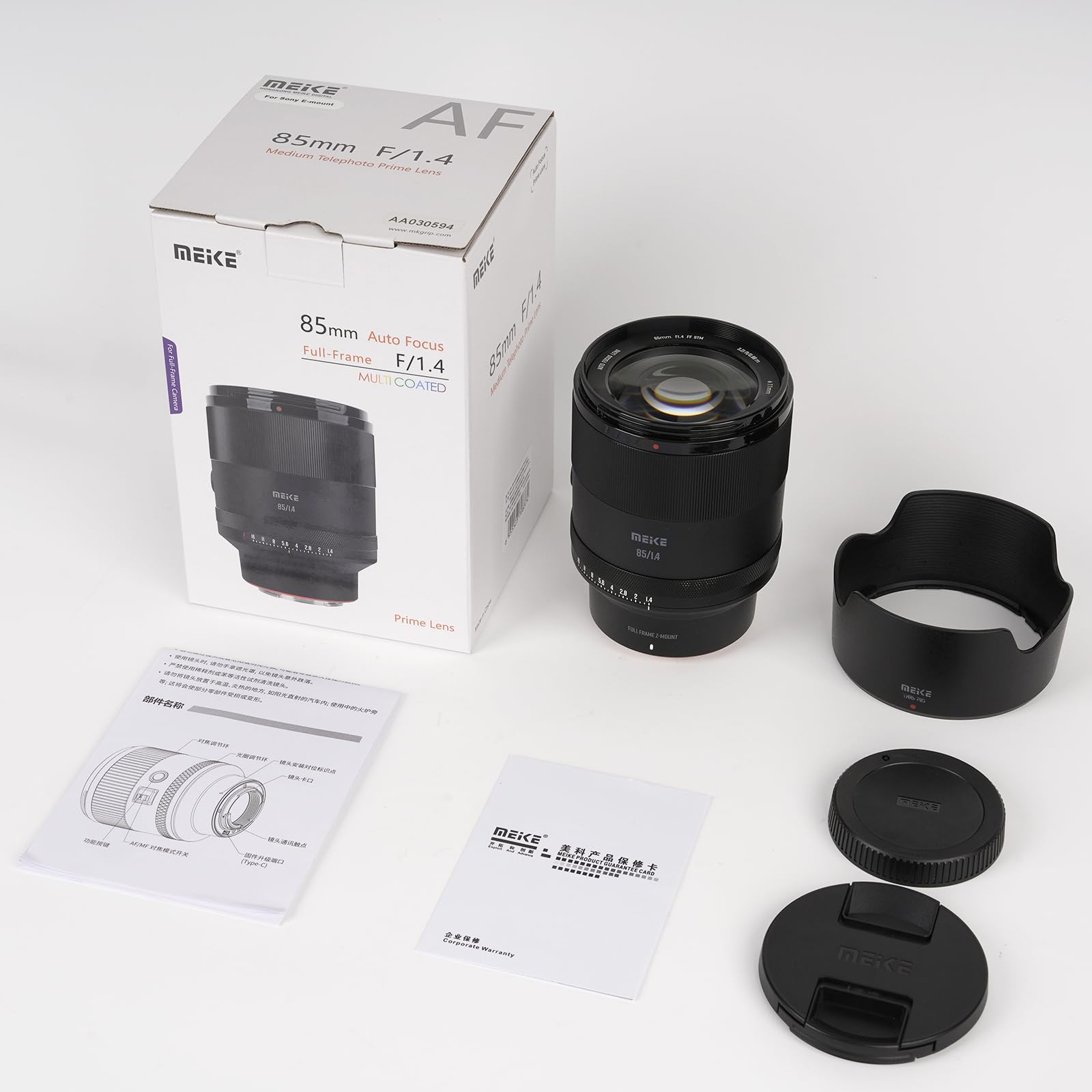 Meike Objectif 85 mm F1.4 autofocus Plein Cadre STM Moteur Pas à Pas Compatible avec Les appareils Photo Nikon Z Mount Z5 Z6 Z7 Z6II Z7II Zf