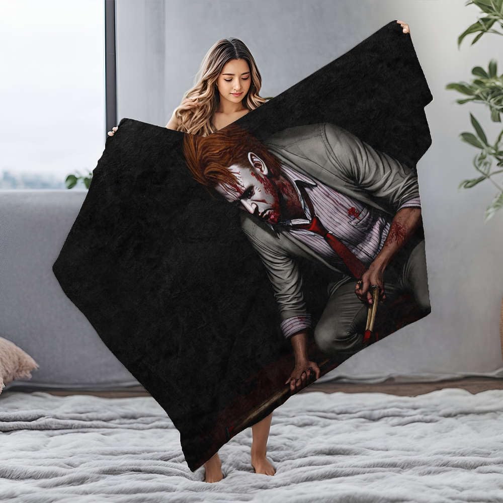 Couverture imperméable flanelle anti-taches pour lit et canapé