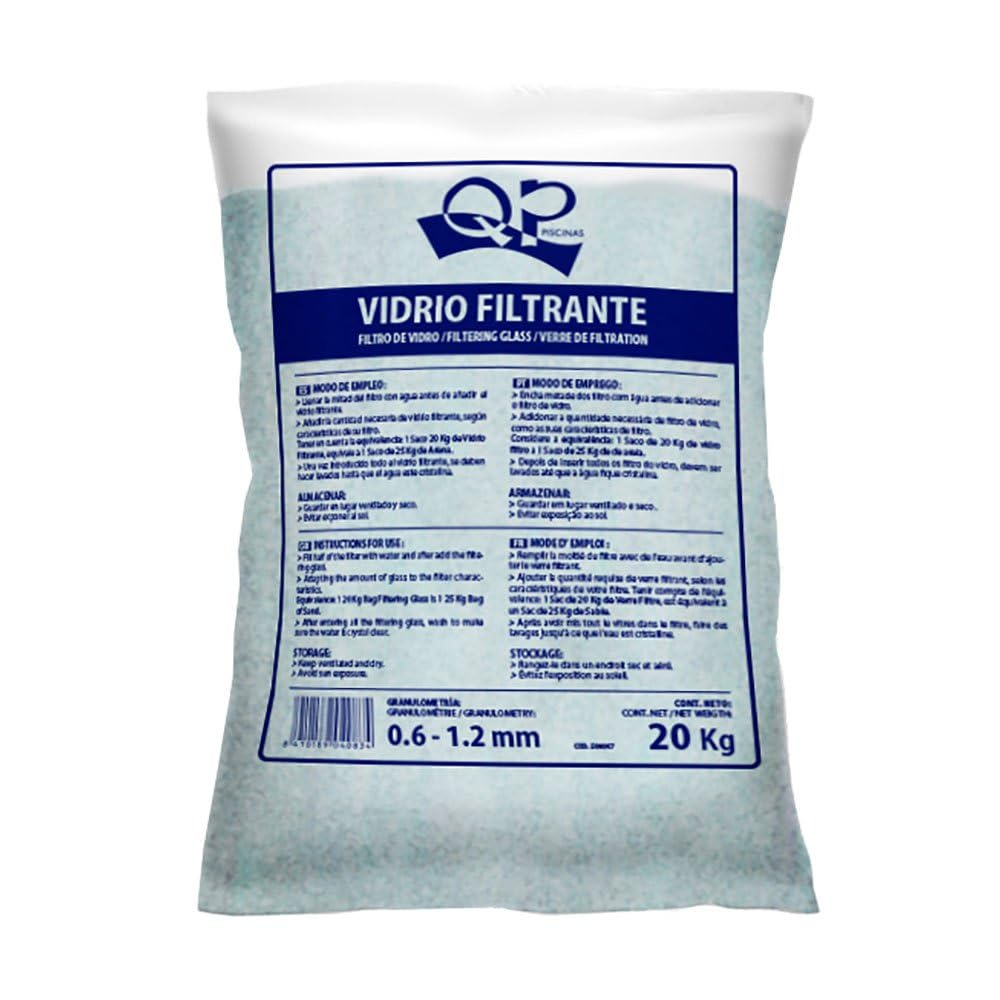 Verre filtrant Qp Cube 15 kg 0,6-1,2 mm