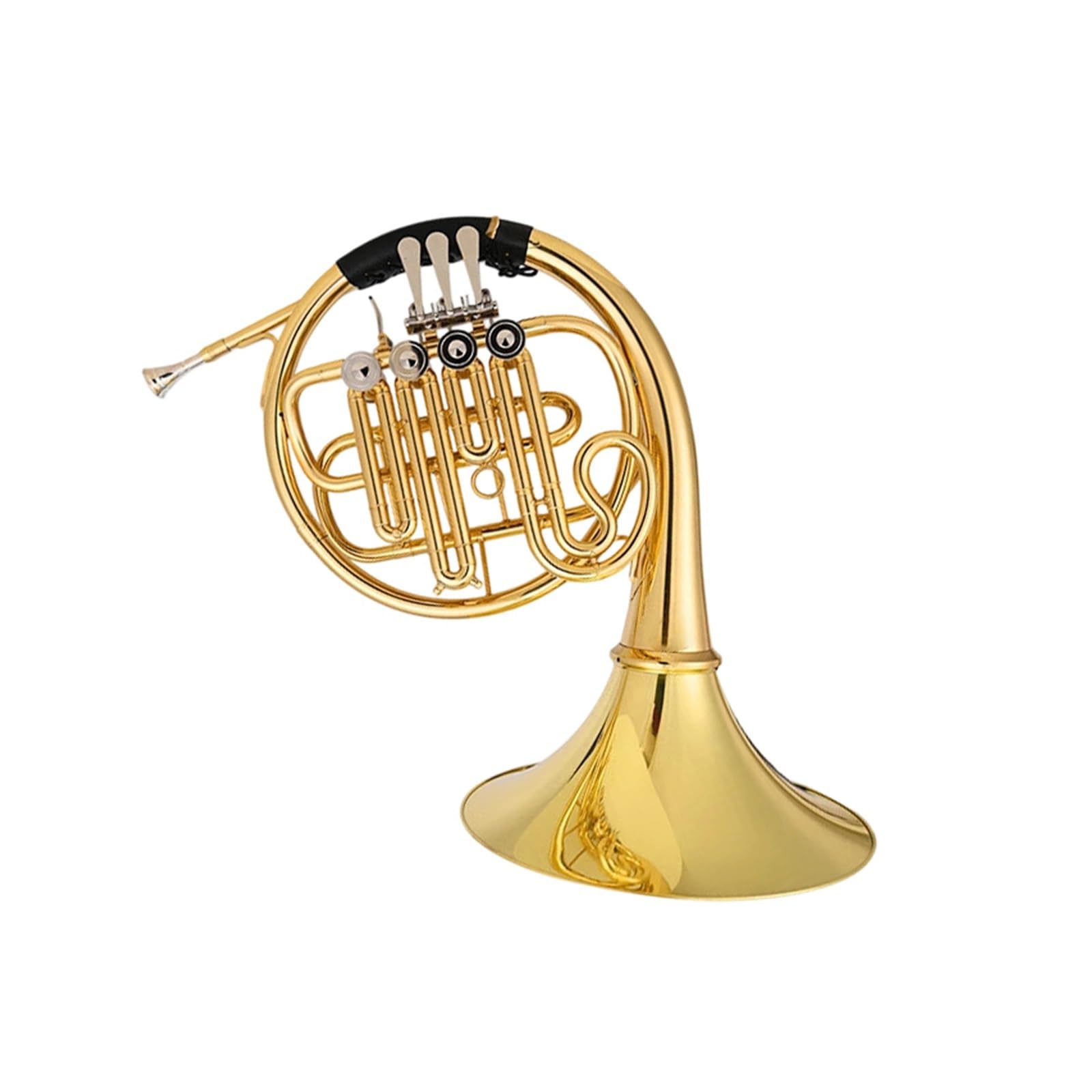 Dorosły Róg Francuski Profesjonalny Instrument Waltorniowy B Dur F Melodia Czteroklawiszowa Pojedynczy Podwójny Rząd Nauka Gry Na Czterech Klawiszach(Single row)