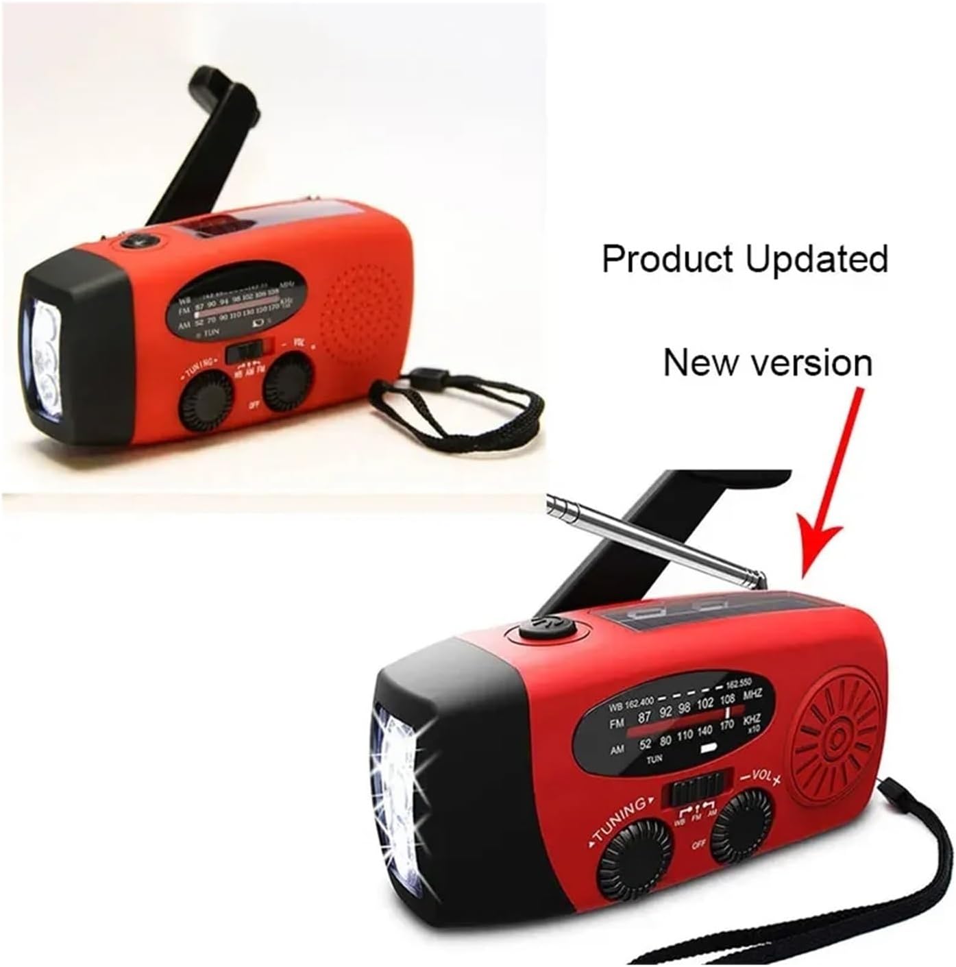 充電ラジオ懐中電灯緊急気象ラジオポータブル手回しラジオ USB 多機能 Fm/am ラジオソーラー手回しラジオ 防災グッズ 地震 震