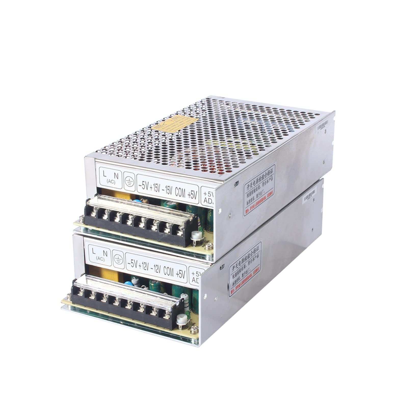 Alimentation à découpage 120W Q-120C 5V 15V -5V -15Vquad Sortie Alimentation Q-120D 5V 12V 24V -12V Ac Dc Converter pour imprimante 3D, vidéosurveillance, radio, bandes lumineuses LED(5V 15V -5V -15V)