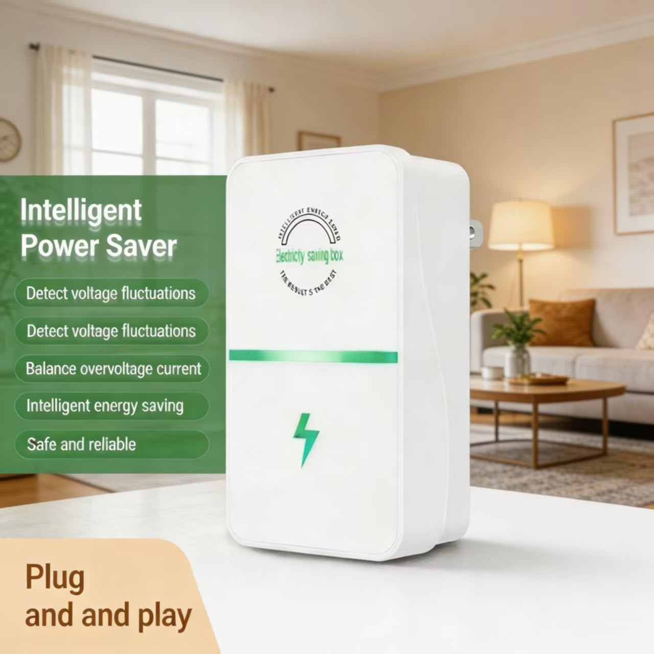 Stopwatt Smart Energy Saving Plug, Stop Watt Power Saver Device for Home & Office, Universal Electricity Saver 90V-250V 30KW, Safe & Durable (2-Pack) — view 9
