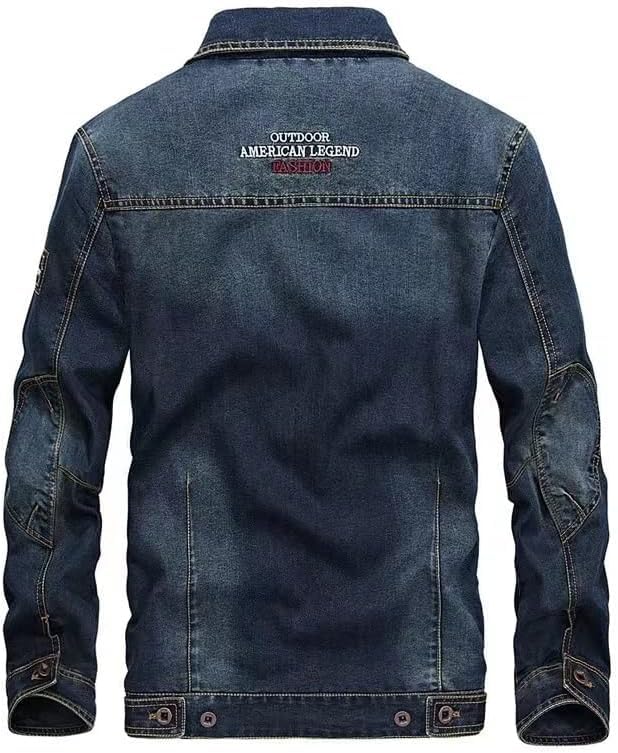 Giacca Casual di Jeans da Uomo Primavera e Autunno