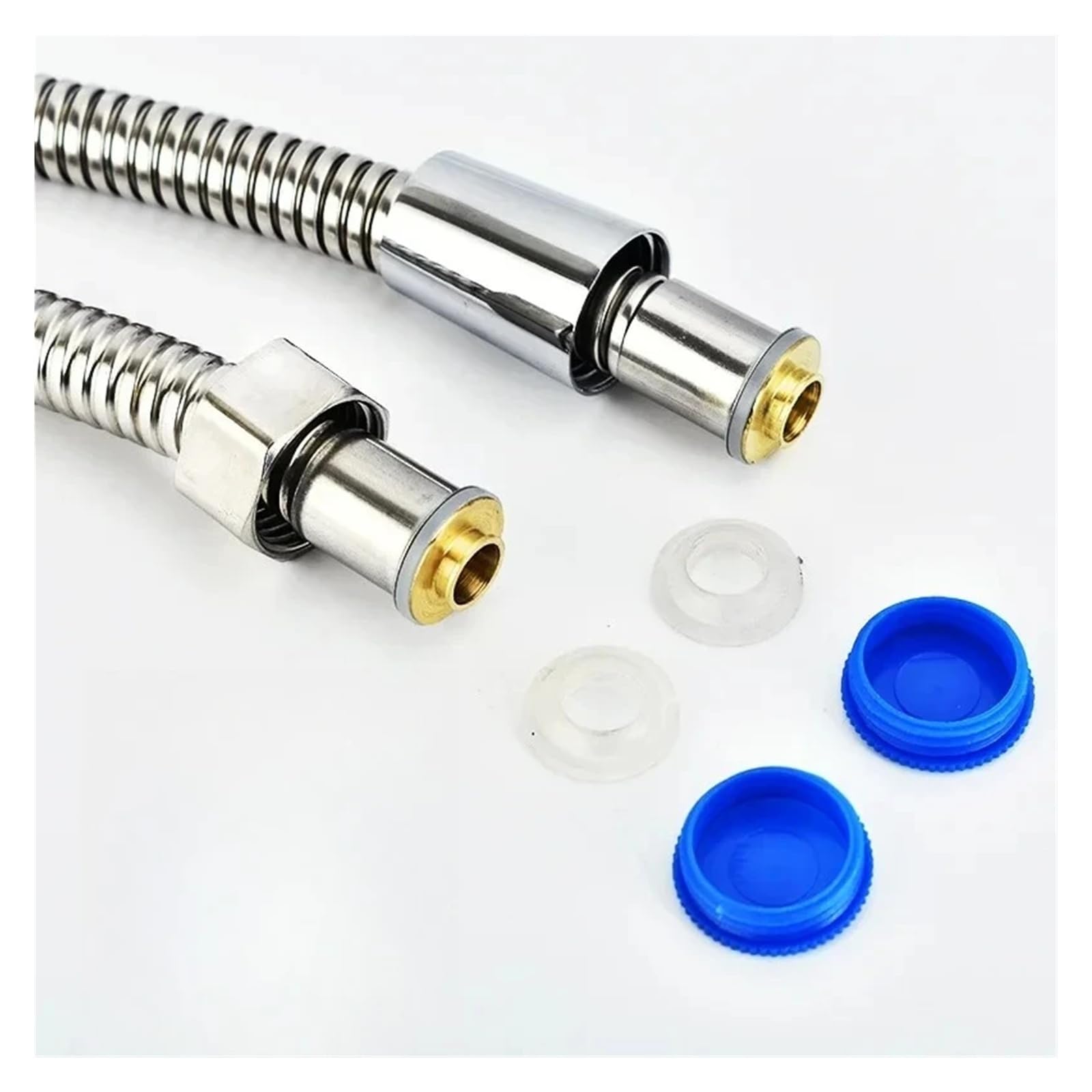 Hochdruck-Brauseschlauch aus Edelstahl – Universeller G1/2 flexibler Anti-Verdreh-Duschkopfschlauch (5 Stück) für optimale Leistung und ili