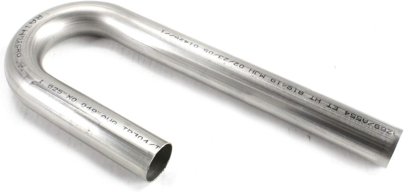 Patriot Exhaust H6902 1-1/2" 304 Stainless Steel J-Bend Exhaust Pipe