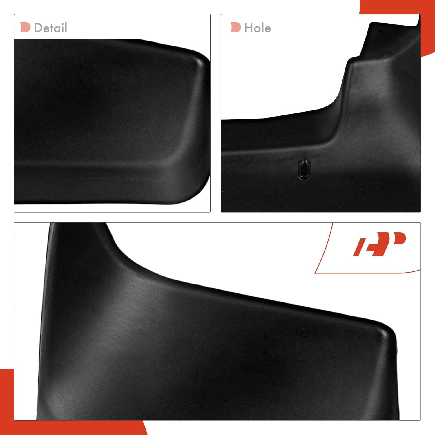 A-Premium Set of 4PCS Mud Flaps Splash Guards Mudguards Mudflaps with Hardware Kits Accessories Compatible with Suzuki Grand Vitara, 2006-2015, Sport Utility, Front and Rear(Driver & Passenger Side)
