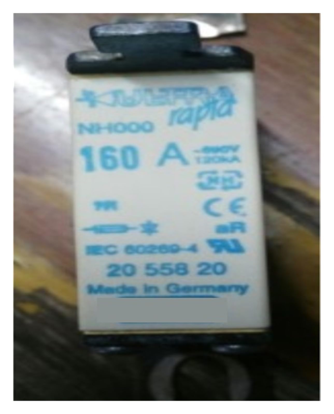 Fusibles NH000 160A 690V gG aR pour protection d'armoire électrique industrielle