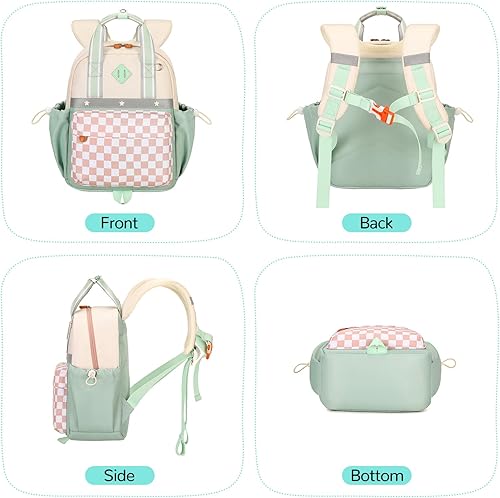 Miniatura 8 de Mochila infantil para niñas de 2 a 4 años, mini bolsa de pañales para preescolar, mochila para niños y niñas, para jardín de infantes, escuela