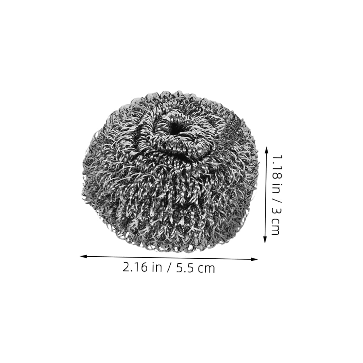 ARTSEWPLY 48pcs Steel Wire Scrubbers for Dish Cleaning Kitchen Utensil Brush Dish Cleaning Ball Pan Scrubber Brush for Home and Restaurant