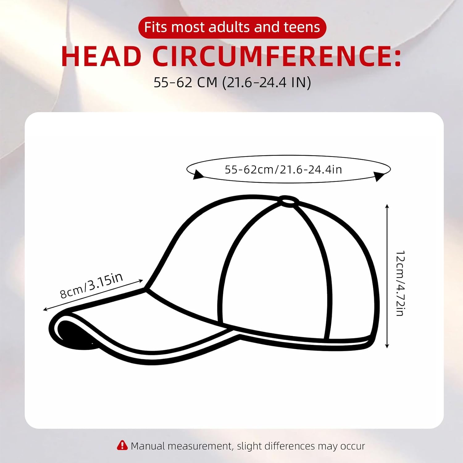 2026 World Cup Soccer Cap for Men Women - Adjustable Football Fan Baseball Hat (red) - Image 4